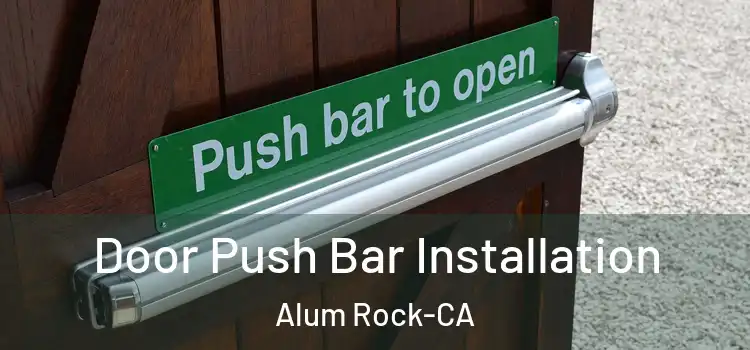  Door Push Bar Installation Alum Rock-CA